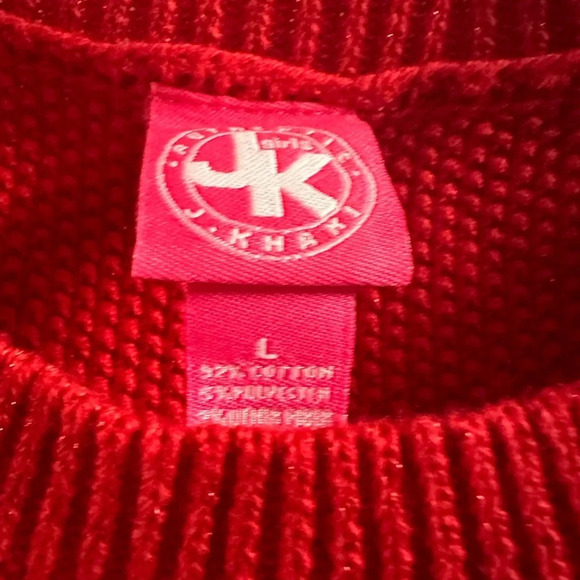 J Khaki red sweater dress - Picture 3 of 5